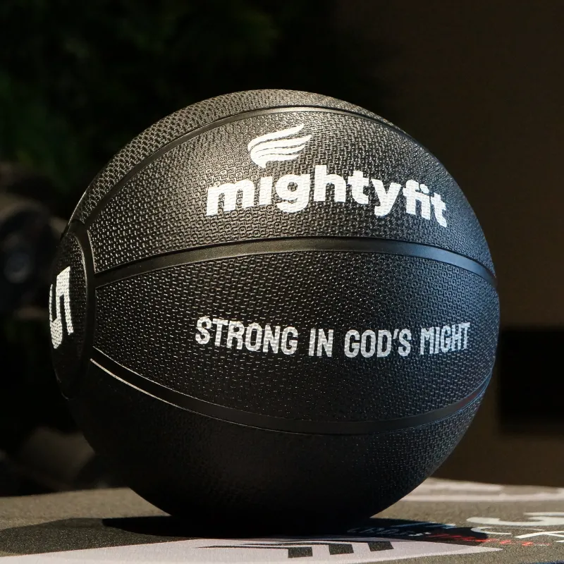 Strong in God’s Might Medicine Ball foto 3